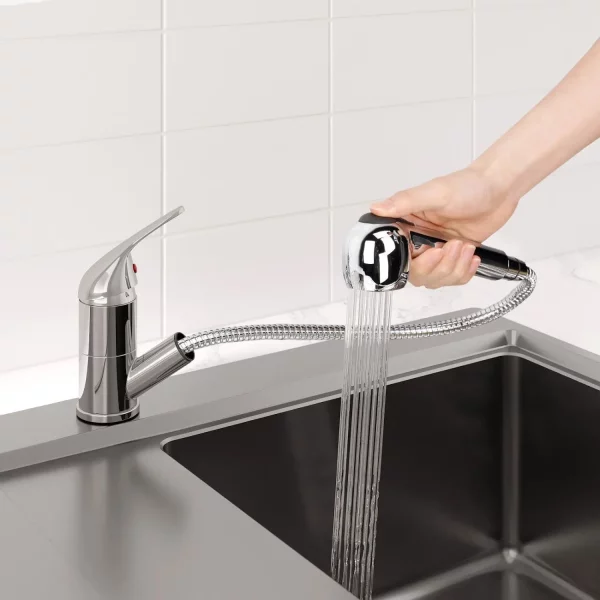 Wohnmobil Caravan Wasserhahn herausziehbar Spray Push 12mm 4